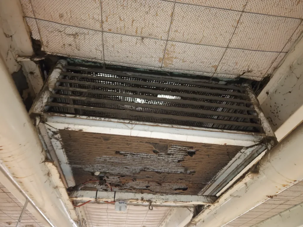 At Height Stadium Inspection due to Leak