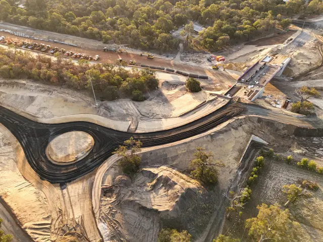 Roundabout Civil Construction - Bunbury Bypass